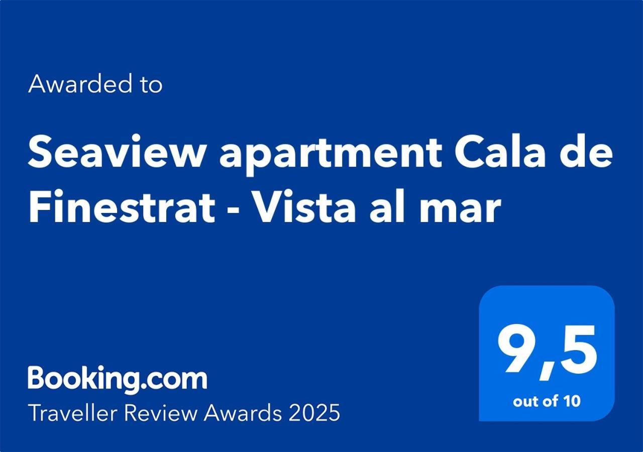 Seaview Apartment Cala De Finestrat - Vista Al Mar 빌라조요사 외부 사진